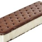 A picture of an ice cream sandwich