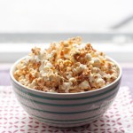Kettle corn in a bowl.
