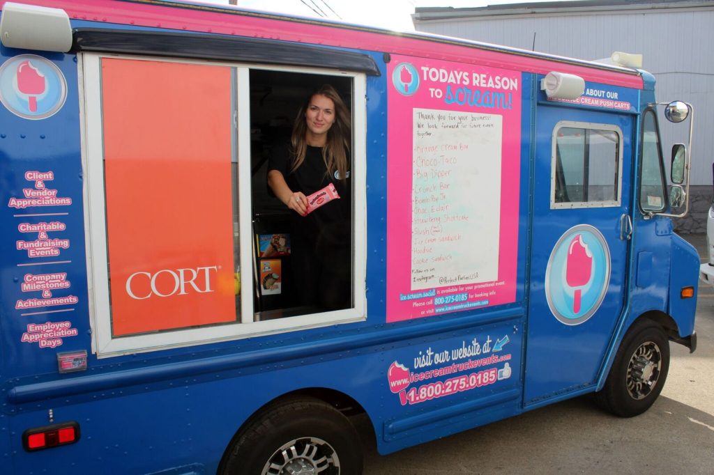 branded ice cream truck